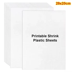 1Pcs Printable Shrink Plastic Sheets Shrinky Art Papers for Inkjet Printer - Picture 1 of 16
