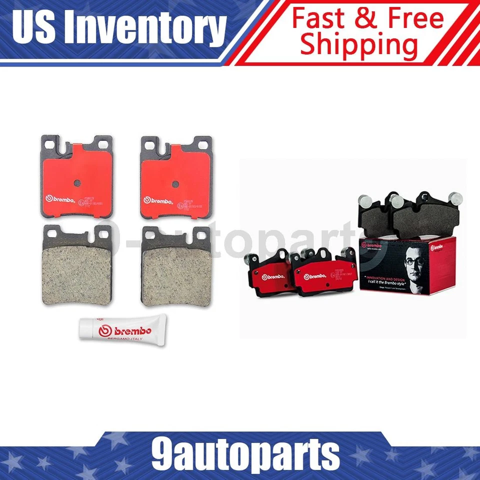 Комплект керамических передних задних тормозных колодок Brembo для Mercedes-Benz S500 2001 2002 годов выпуска - Изображение 1 из 3