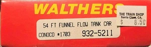 Walthers HO 932-5211 54' EMBUDO FLUJO TANQUE COCHE CONOCO CONX 1703 SELLADO - Imagen 1 de 3
