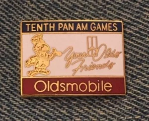 Alfiler de solapa automotriz Oldsmobile ~ Patrocinador ~ Décimos Juegos Panamericanos 1987 ~ Indianápolis ~ Coche - Imagen 1 de 2