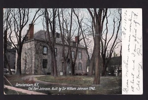 um 1906 altes Fort Johnson Gebäude Amsterdam Staat New York Postkarte - Bild 1 von 2