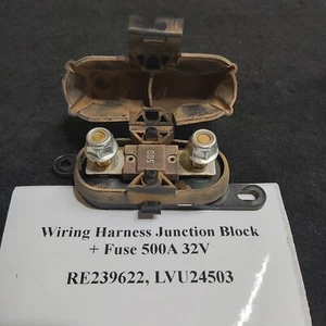 Bloque de conexiones de arnés de cableado Deere Bussmann + fusible 500A 32V, RE239622, LVU24503 - Imagen 1 de 3