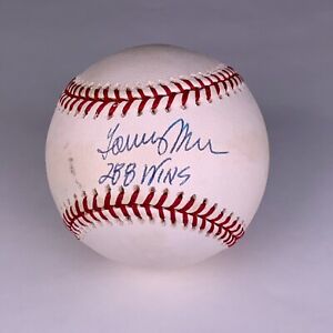 Tommy John signed autographed baseball JSA COA 22003