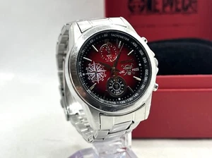 SEIKO Limited Edition ONE PIECE 20th Anniv Luffy Chronograph Watch 7T92-HBC0 - Picture 1 of 11