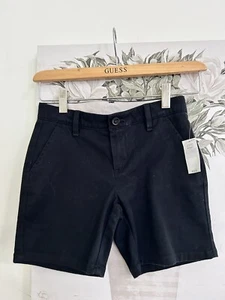 Gap Kids Shorts Chino Casual Uniform Black Youth Size 8 NWT - Picture 1 of 4