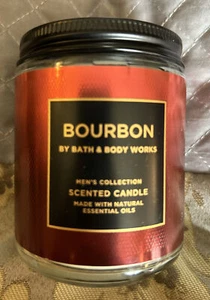ONE Bath & and Body Works Bourbon Single Wick Candle 7 oz. NEW! - Picture 1 of 4