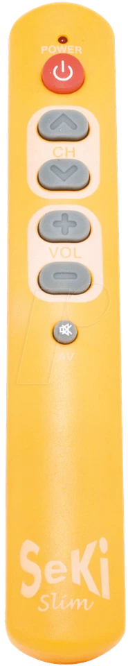 SEKI SLIM GE Universal learning remote control yellow - Image 1 of 1