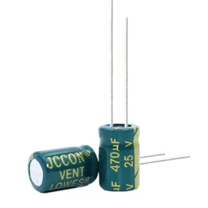 Adaptador de alimentación de audio condensador electrolítico de aluminio 20 un. 25v470uf 8x12 mm - Imagen 1 de 5