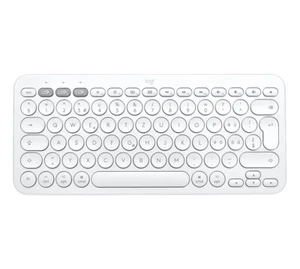 Logitech K380 Bluetooth Tastatur Windows macOS Android Schweiz QWERTZ weiss Bulk - Bild 1 von 3
