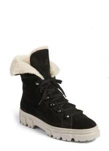 Paul Green Damen Stiefel Fell gefüttert Wildleder Knöchel Schnürung Wolle Bootie UK 7 US 9,5 - Bild 1 von 5