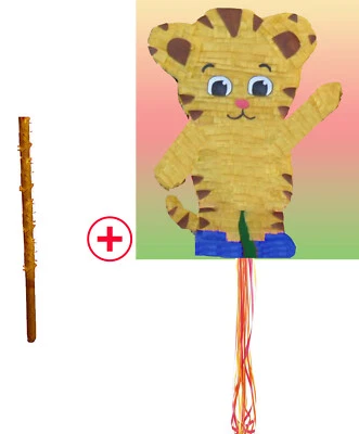 Tiger Pinata Piñata Tigre Birthday Parties string Party stick Celebrations King - Image 1 of 4