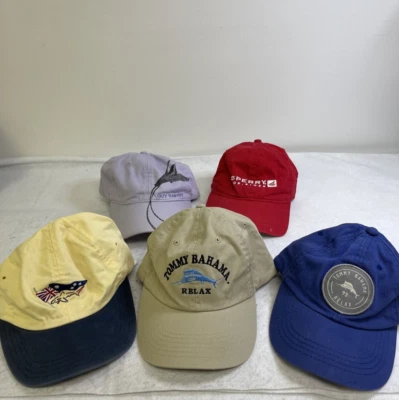Различные мужские шляпы парень Харви Сперри верхний сидр Грег Норман Томми Багама лот из 5 - Изображение 1 из 4