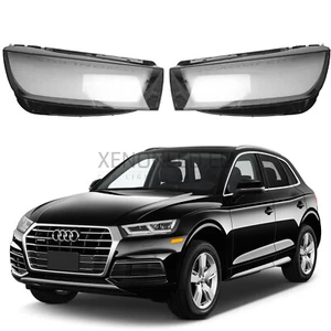 for Audi Q5 2016 - 2020 Headlight Headlamp Glass Lens Cover Pair L+R + Manual - Picture 1 of 4