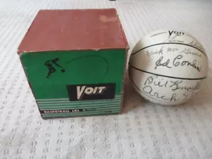 1959-60 Detroit Pistons equipo autografiado firmado voit baloncesto 11 autógrafos - Imagen 1 de 15
