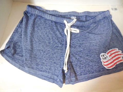 New New England Revolution Ladies Lounge Shorts Blue Size Medium Loose Fit MLS Cover