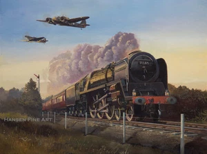 71000 Duke of Gloucester Tren de Vapor Bristol Blenheim Arte Pintura Estampado - Imagen 1 de 1