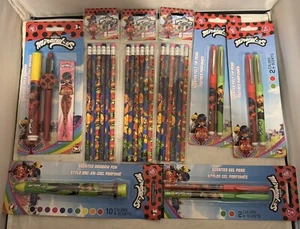 LOT Miraculous Ladybug & Cat Noir: Pencils, Highlighter, Multicolor Pen, Markers - Picture 1 of 6