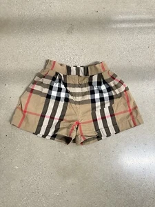 Burberry Boys 12 Y Tristen Archive Beige Check Shorts - Picture 1 of 4