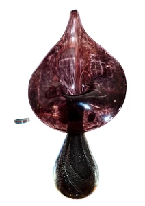 Alum Bay Glass Vass Jack in the Pulpit Isle of Wight Silver Leaf Purple Glass - Picture 1 of 9