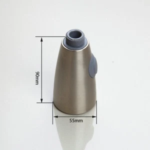 Kitchen Replacement Faucet Spray Plastic Spout Head Taps Brushed Nickel - Foto 1 di 5