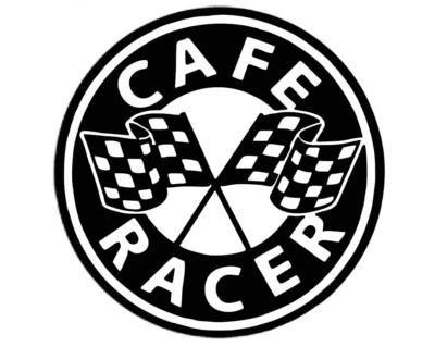 STICKERKISTE Cafe Racer Motorrad Aufkleber 2 Stck. JDM Decal Auto Sticker 13 cm