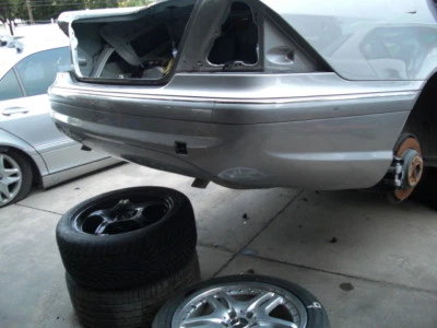 1999 2000 2001 2002 MERCEDES-BENZ W220 S430 S500 REAR BUMPER MOLDINGS - Image 1 of 4