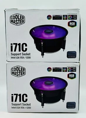 NEW Cool Master i71C Support Socket Intel LGA 115X / 1200 RGB Aluminum/Copper - Image 1 of 4