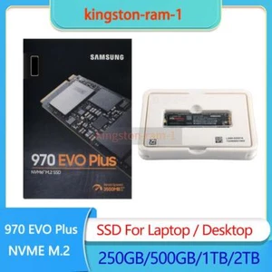 Lot de disques durs internes neufs Samsung SSD 970 EVO Plus 2 To 1 To 500 Go 250 Go NVMe M2 - Photo 1/15