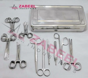 Veterinary General Surgery Kit Stitch Up Kit Surgical Instruments Human & Vet ZI - Picture 1 of 2