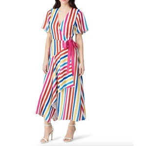 Color Me Courtney Taira Wrap Dress S Maxi Cocktail Party Wedding Disney  - Picture 1 of 9