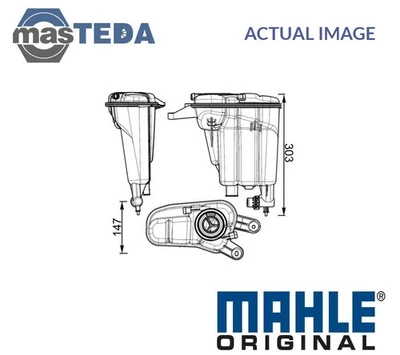 CRT 95 000S COOLANT EXPANSION TANK RESERVOIR MAHLE ORIGINAL NEW OE REPLACEMENT - Image 1 of 4