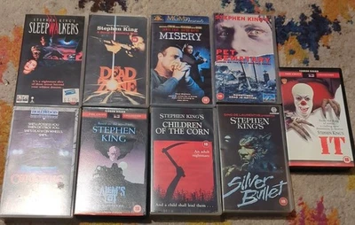 Stephen King VHS Bundle Carrie  Sleepwalkers Children of the Corn, deadzone - Image 1 of 4