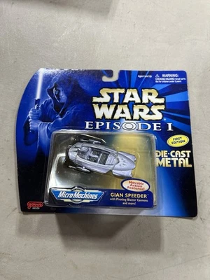Micro Máquinas Galoob Star Wars Episodio 1 Die Cast Gian Speeder D44 Foto 1 de 2