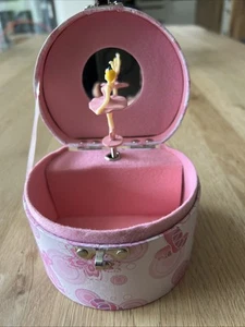 Musikspieluhr Schmuckdose Ballerina rosa mit Spiel und mechanischer Spieluhr - Bild 1 von 7