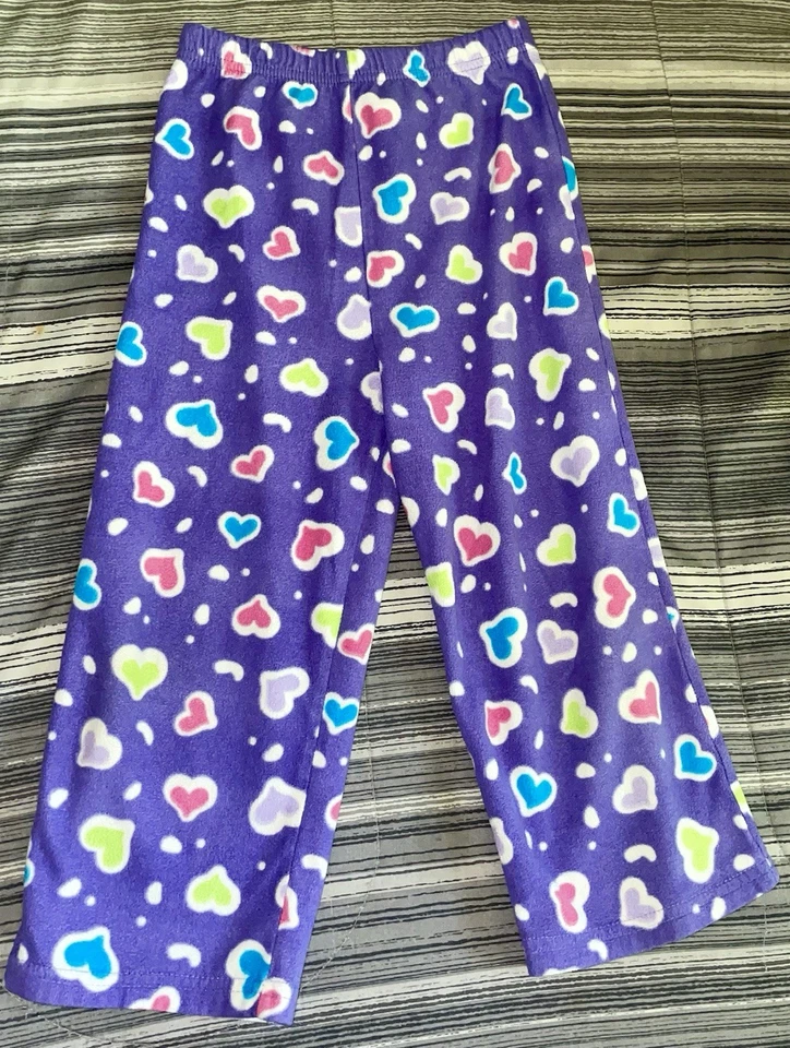 Pantalones de pijama difusos para niñas talla 5 Foto 1 de 1