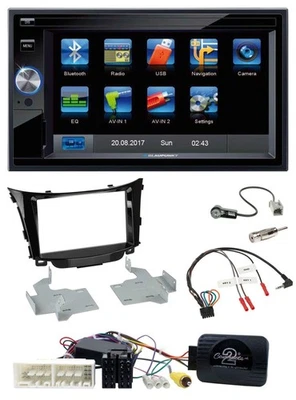 Blaupunkt Lenkrad USB Bluetooth TMC 2DIN Navigation für Hyundai I30 ab 2017 - Bild 1 von 4