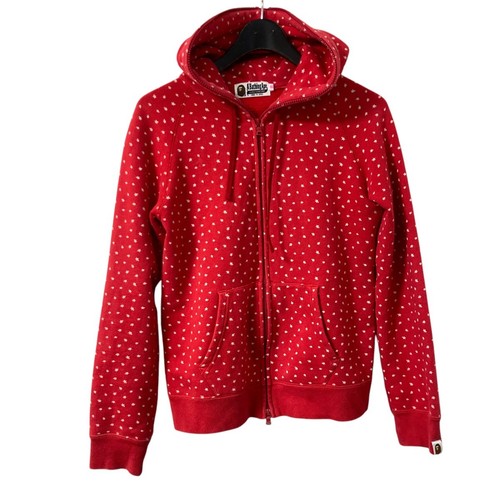 A BATHING APE (BAPE) Felpa con cappuccio usata A Bathing Ape Star 001Zp9802003 rossa taglia Xs prezzo recensione