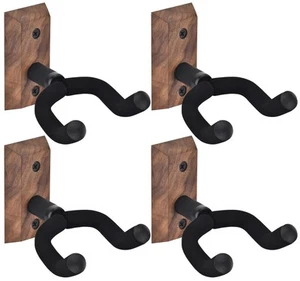 Guitar Wall Mount 4 Pack, Guitar Wall Hangers with Rotatable Soft Guitar Hook... - Bild 1 von 8
