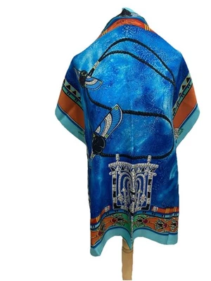 S13# Must de Cartier multicolore Silk Scarf 34 inch  has stain & Pulls - Image 1 of 4