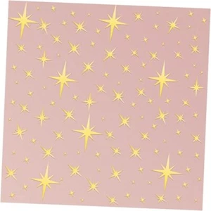 82 Pieces Mirror Wall Stickers Removable Star Wall Decals 3D Acrylic Gold - Picture 1 of 8