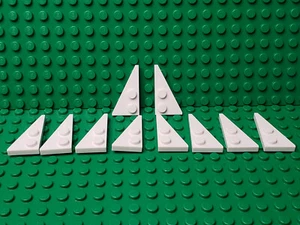 ** LOTE DE 5 QUILATES ** Lego NUEVO blanco 4 x 2 piezas de placa de cuña Lote de 5 pares - Imagen 1 de 1