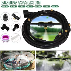 More details for 19.6-82ft outdoor patio water mister nozzle misting cooling system fan cooler