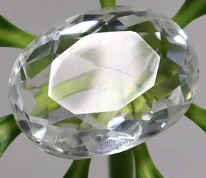 White Sapphire 60 Ct Oval Cut Certified Loose Gemstone - Picture 1 of 4