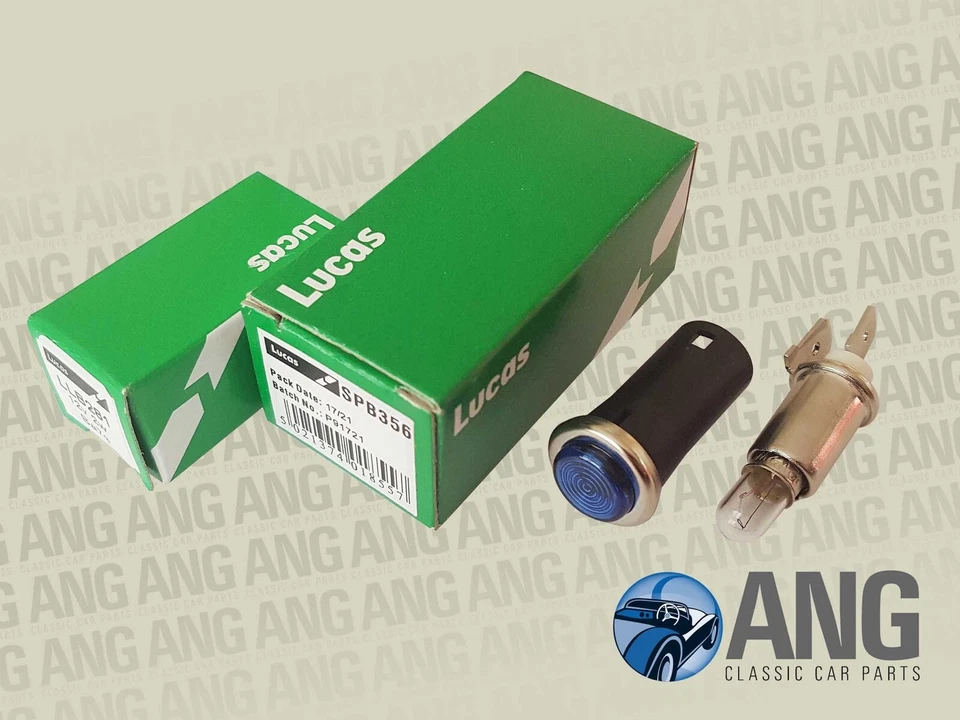 LOTUS ELAN +2, EUROPA LUCAS ARMATURENBRETT BLAUE WARNLEUCHTE & GLÜHBIRNE (SPB356) - Bild 1 von 1