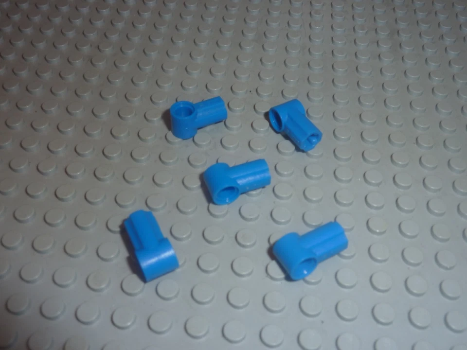 5x LEGO technic Blue Angle Connector ref 32013 Set 8052 9618 9748 9719 3804 9499 - Photo 1/1