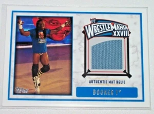 2012 Topps WWE WrestleMania XXVIII Ring Mat Relic Booker T WCW TNA Harlem Heat - Picture 1 of 1