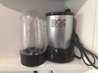 Magic Bullet Model MB-10018 Motor Base. Silver Black. One Cup. One Blade
