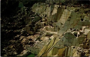 GRANITE QUARRY Barre, Vermont VT Postcard - Imagen 1 de 2