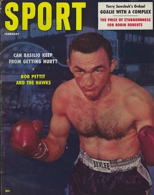 February 1958 Sport Magazine - Carmen Basilio Stan Musial Robin Roberts HOF - Image 1 of 3
