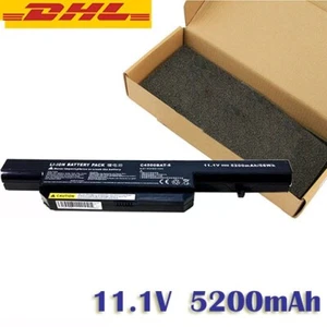 NOTEBOOK LAPTOP AKKU BATTERIE 11.1V 5200mAh SCHWARZ fÜR CLEVO C4500BAT-6 - Afbeelding 1 van 7